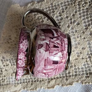 Vintage Wedgwood & Barlaston Silver And Mulberry Ferrara Transfer Ware Pitcher
